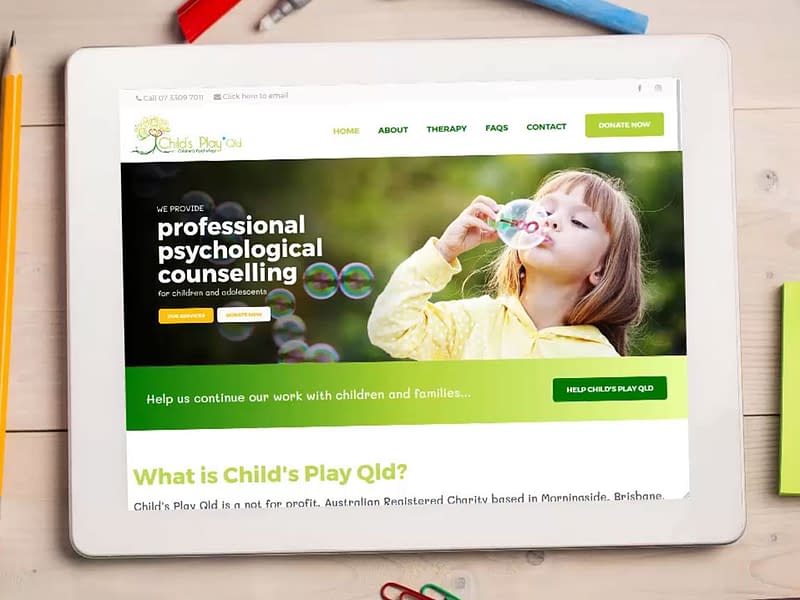 Child's Play Qld website