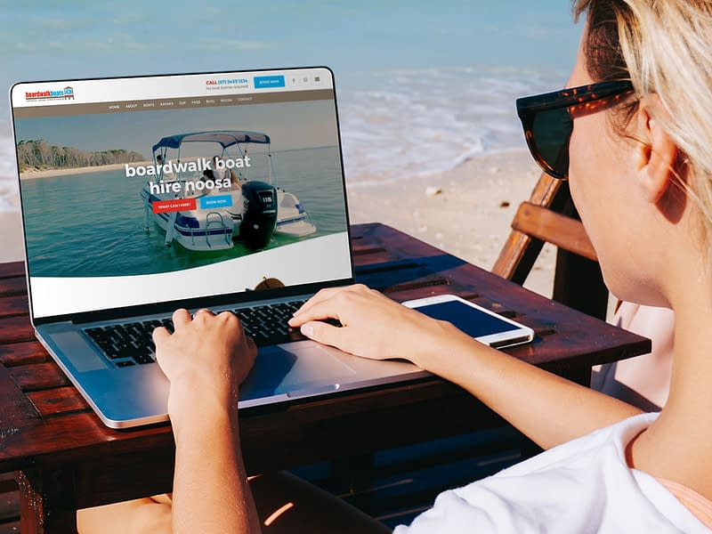Boardwalk Boats website design
